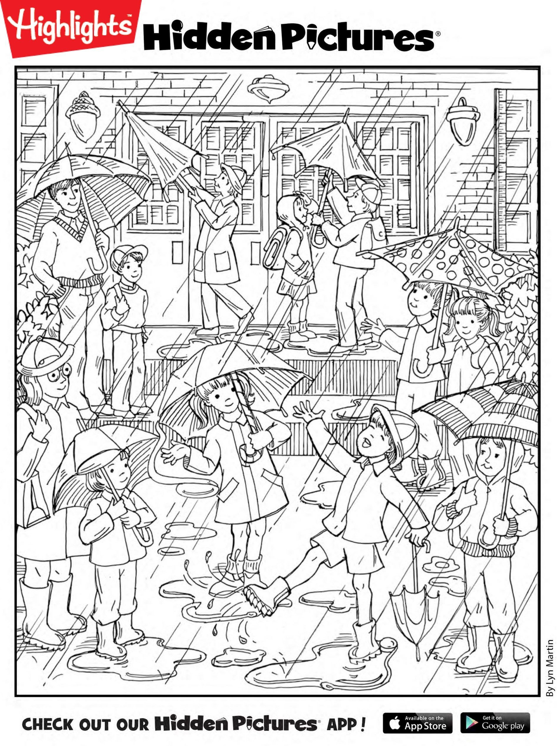 60 Printable Hidden Pictures Coloring Pages 5