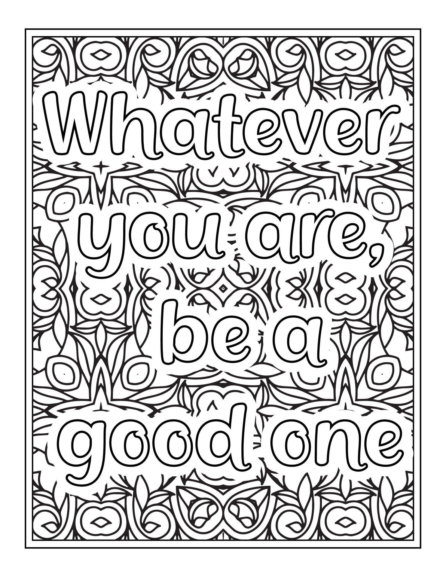 60 Printable Inspirational Quote Coloring Pages 13