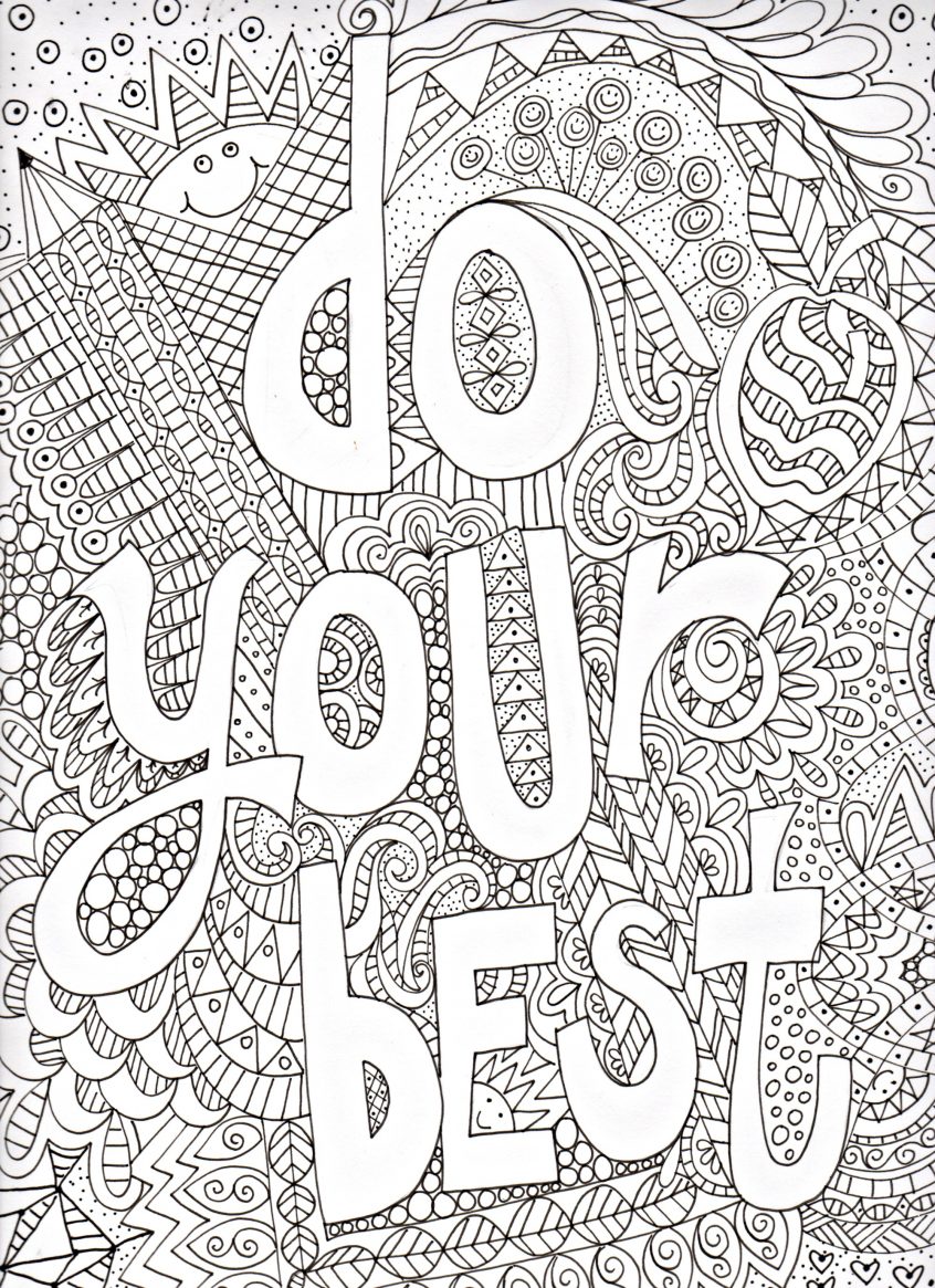 60 Printable Inspirational Quote Coloring Pages 9