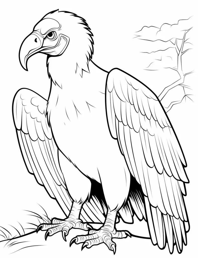 Get 85 Vulture Coloring Page Ideas 54