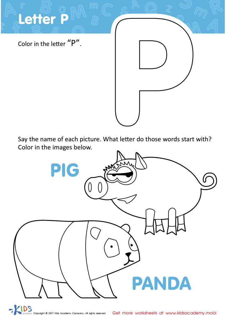 35 Printable Letter P Coloring Sheets 11